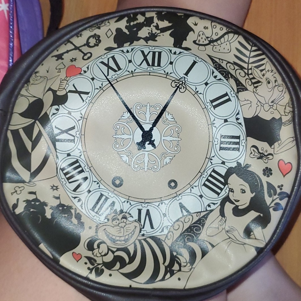 Alice in wonderland cross body purse